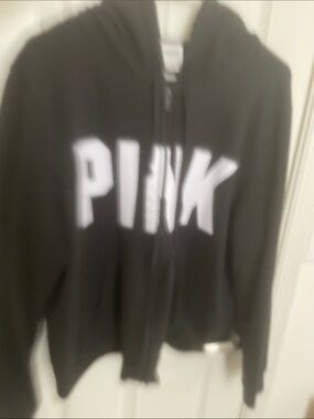 Victoria's Secret PINK Black Zip-Up Hoodie